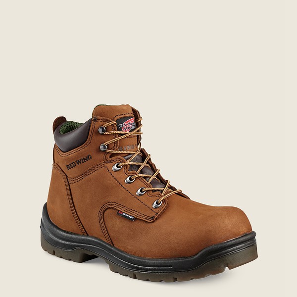 Red Wing Work Boots King Toe® - 6-inch Insulated Waterproof Soft Toe - Brown - Mens SRD650489